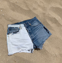 Load image into Gallery viewer, Bleach Dyed Denim Shorts