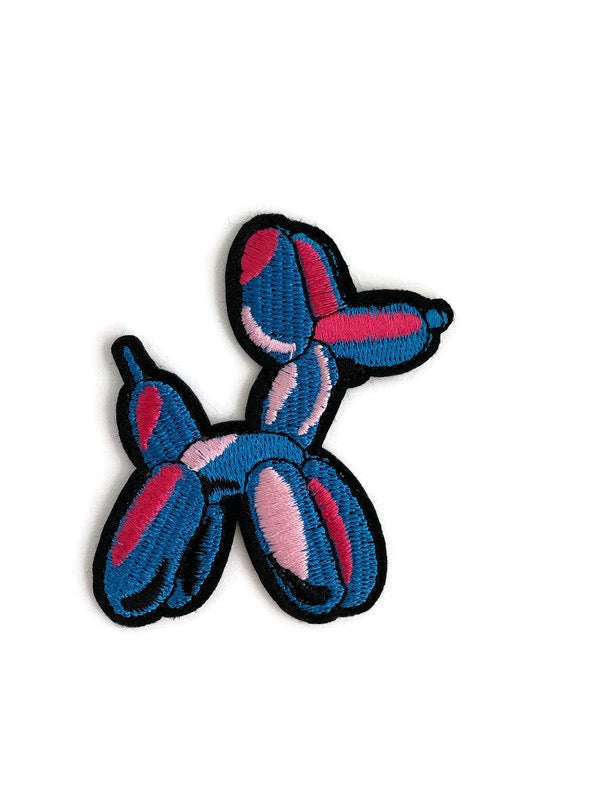 Blue Balloon Dog Patch