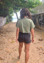 Load image into Gallery viewer, Hawaii Cropped Grommet Tee