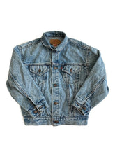 Load image into Gallery viewer, Medium Wash 3/4 Sleeve Denim Jacket