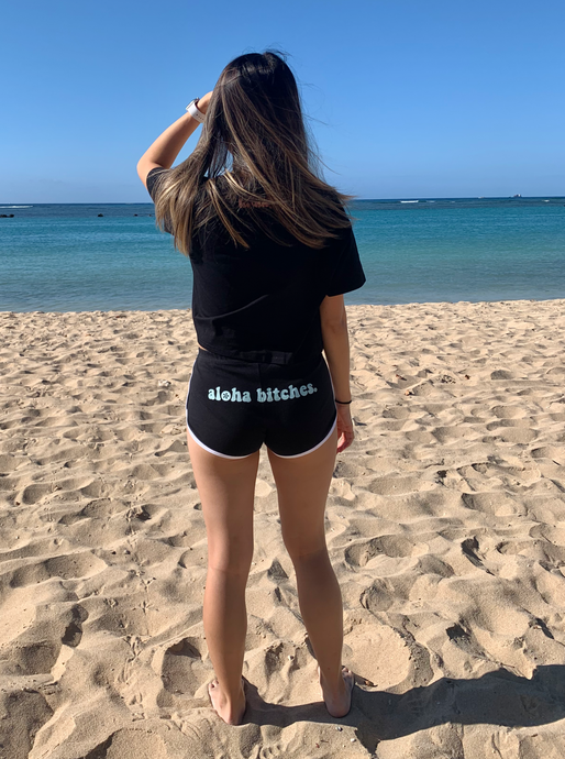 Aloha Bitches Booty Shorts