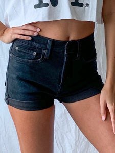 True Black Wash Shorts