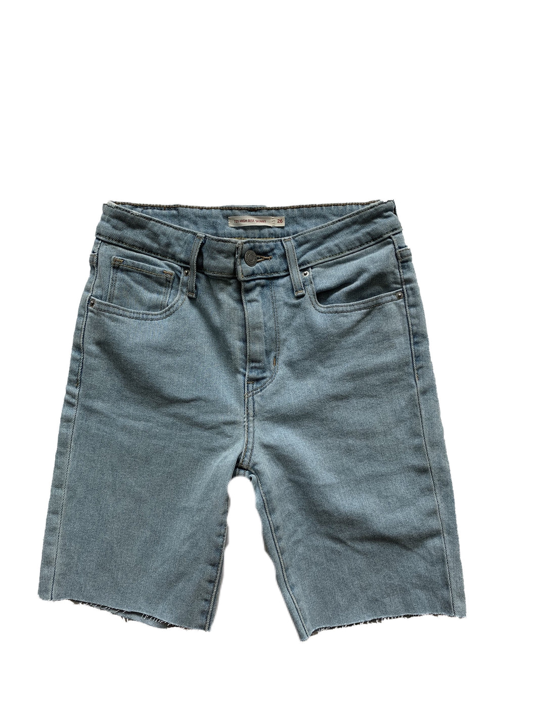 Blue Boyshort Denim Shorts