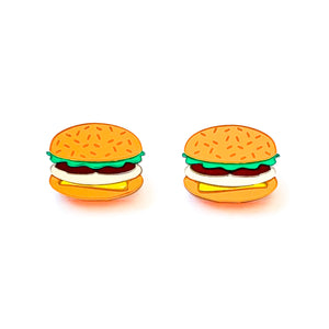 Burger Earrings