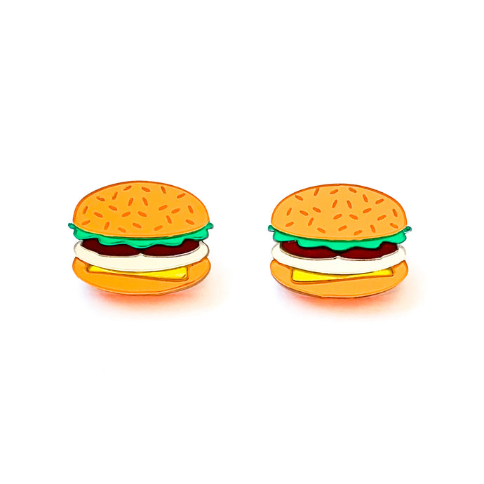 Burger Earrings
