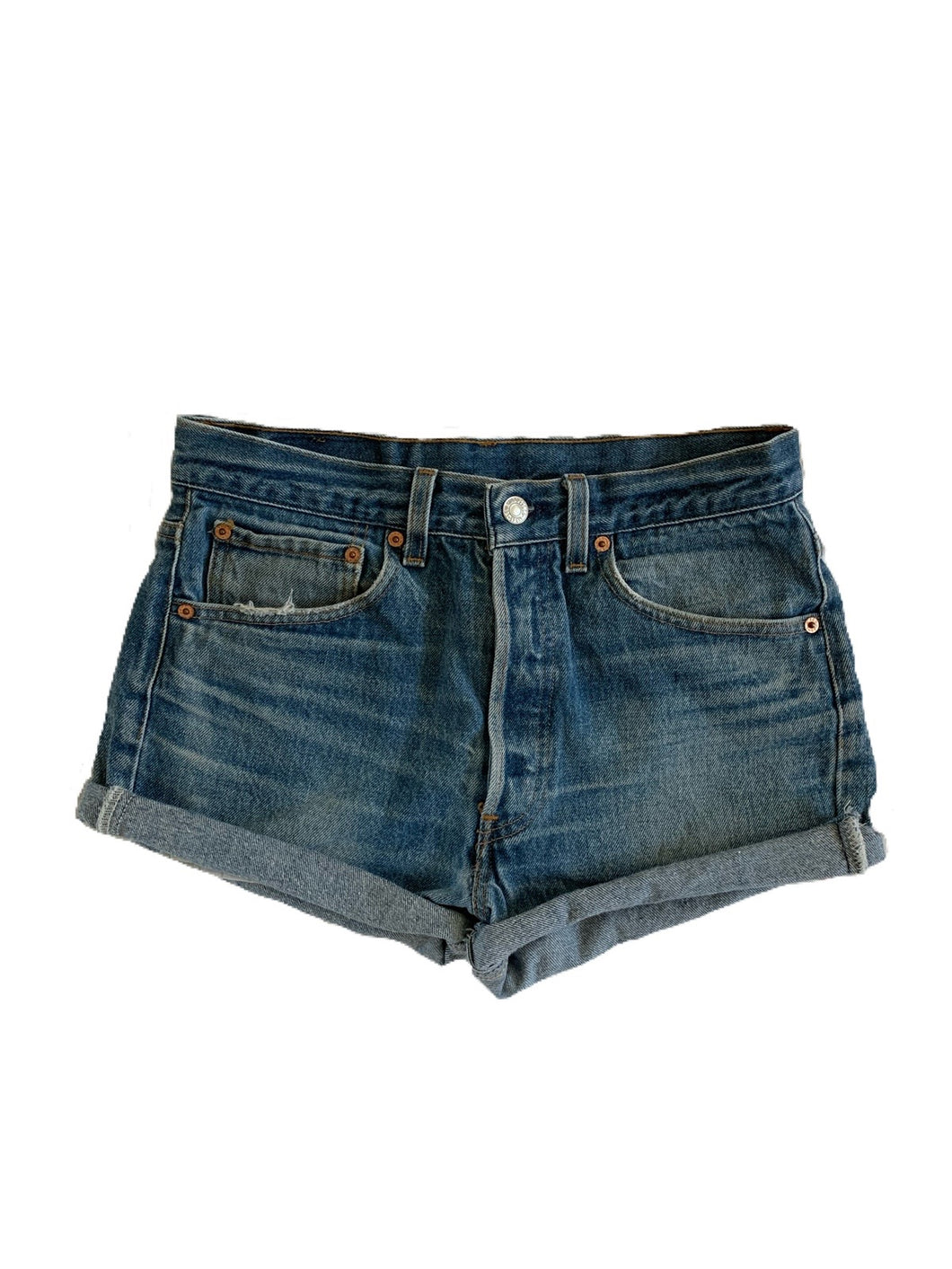 Medium Wash Denim Shorts