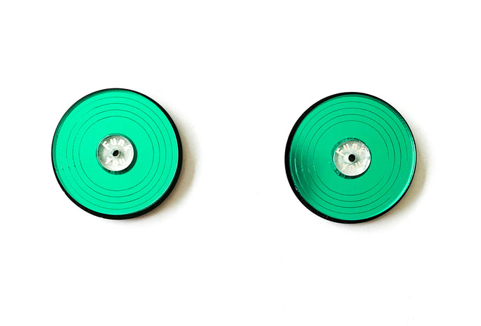 Funk You Record Earrings