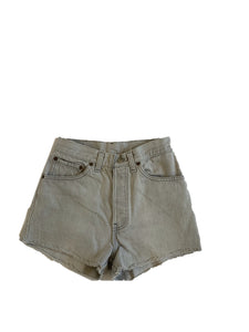 Grey Denim Shorts