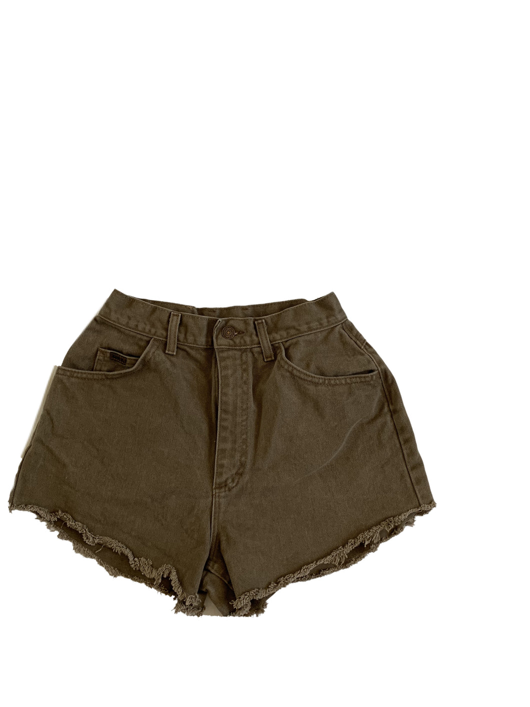 Brown Denim Shorts