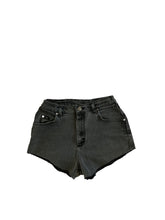 Load image into Gallery viewer, Charcoal Stretch Denim Shorts
