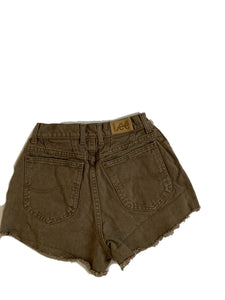 Brown Denim Shorts