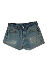 Load image into Gallery viewer, Faded Ash Denim Shorts