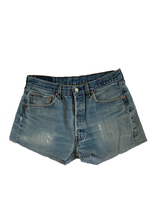 Faded Ash Denim Shorts