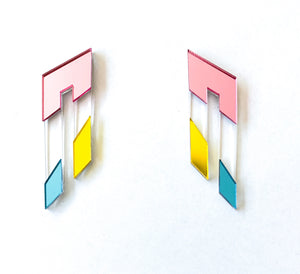 Retro Mirror Earrings