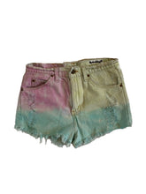 Load image into Gallery viewer, Pastel Destroyed Denim Shorts