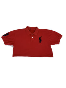 Red Cropped Polo