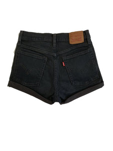 True Black Wash Shorts