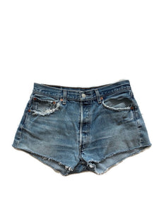 True Denim Medium Wash Shorts