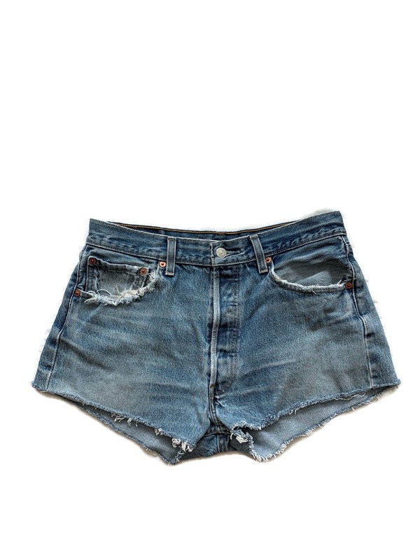 True Denim Medium Wash Shorts