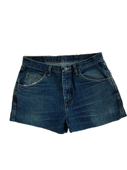 Dark Fade Denim Shorts