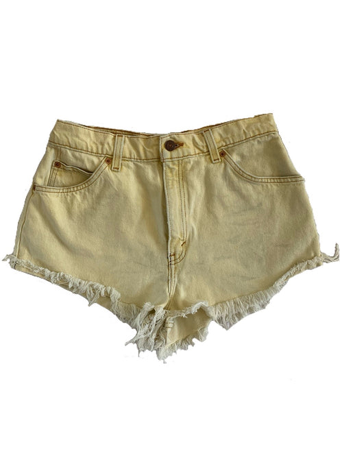 Sunshine Yellow Denim Shorts